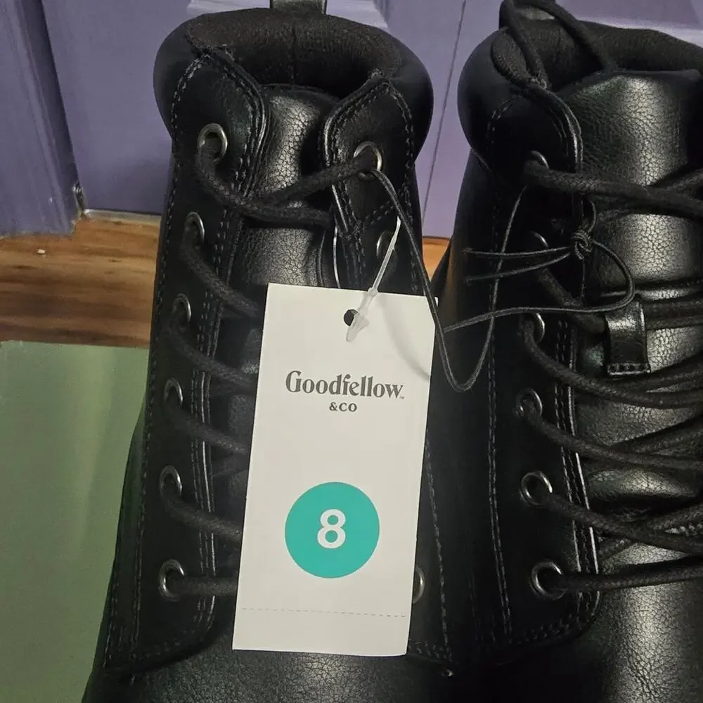 Goodfellow & Co Men's Black Jeffrey Boots Size 8 NWT